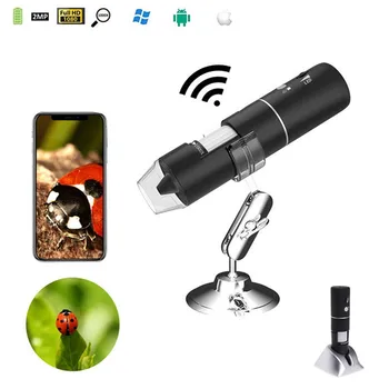 HD 2.0 MP 1000X Mikroskopu 3 IN 1 USB Wifi Telefono Tipo c Mikroskopu Stereo Elektroninis Skaitmeninis Mikroskopas 1920*1080P