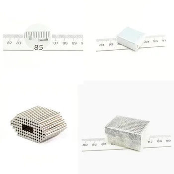 HKHK 100 200 VNT. mini magnetas Dia.2x0.5 mm mm mini magnetas encoder 2mm x 0.5 mm, stiprus magnetinis standartas 2x0.5 mm