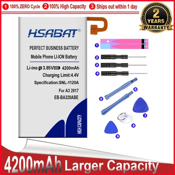 HSABAT 42000mAh EB-BA320ABE Samsung Galaxy A3 2017 A320F Baterija SC-04J SGH-N417 A320 A320FL A320Y sekimo numerį