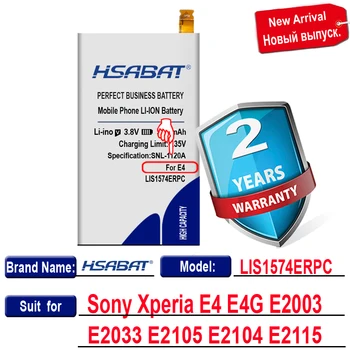 HSABAT LIS1574ERPC 5000mAh Akumuliatorius Sony Xperia E4 E4G E2003 E2033 E2105 E2104 E2115