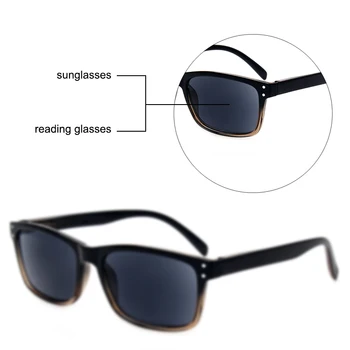 Henotin Klasikinis Skaitymo Akiniai vyrams ir moterims Pavasario Vyrių Plastikinių rėmų Kokybės akiniai nuo saulės 2.0