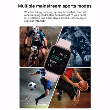 Hestia P8 Smart Watch Vyrai Moterys 1,4 colio Full Touch Fitness Tracker Širdies ritmo Monitoringo Sporto Laikrodžiai GTS už Xiaomi 