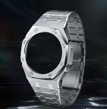 Hontao 3 Kartos GA2100 Metalo Žiūrėti Dirželis GA2110 Watchband Bezel už Casio G-Shock GA-2100 Laikrodžiai Pakeitimo Priedai