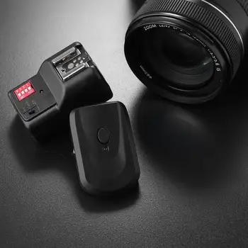 Hot Shoe Blykstės Lempa 16 Kanalų Belaidis Nuotolinio Flash Trigger Synchronizer Imtuvas Siųstuvas Canon Nikon Sony DSLR Fotoaparatas