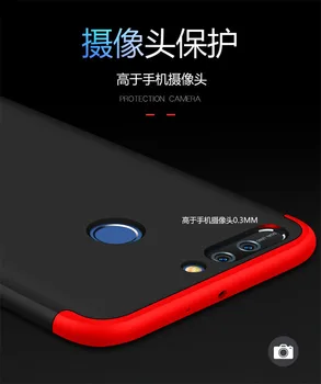 Huawei Honor 8 Pro DUK L09 Atveju 360 Laipsnių Pilnas korpusas Apsaugotas smūgiams atsparių Hard Cover Atveju Huawei Honor 8 Lite Honor8 FRD L09