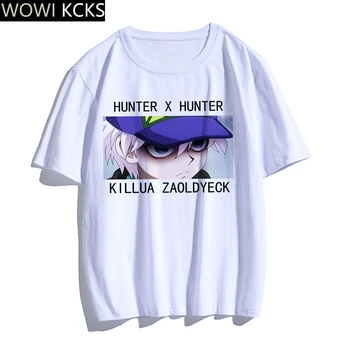 Hunter X Hunter Harajuku Juokinga T Shirts Estetinės Hisoka Negabaritinių Anime Trumpas Rankovės Anime Vyras Marškinėliai Drabužių Marškinėlius Drabužiai
