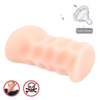 IKOKY Vyrų Masturbator Sekso žaisliukai Vyrams Orlaivių Taurės TPR Realus Pūlingas Sekso Produktai Dirbtinė Vagina
