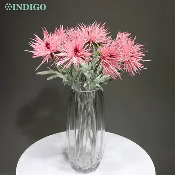 INDIGO - Rožinės spalvos Chrizantemų Daisy Kosmosas Dirbtinių Gėlių Vestuvių Namų Šaliai Renginys Stalo Apdailos Nemokamas Pristatymas