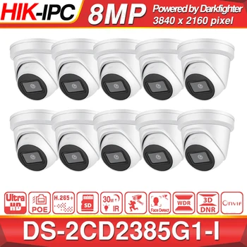 Išankstinio pardavimo Hikvision Originalus IP Camera DS-2CD2385G1-aš 8MP Tinklo CCTV Kameros H. 265 CCTV Saugumo POE WDR SD Kortelės Lizdas 10vnt/daug