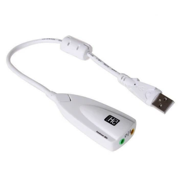 Išorinė USB Garso plokštė 7.1 Kanalo 3D Audio Adapteris 3,5 mm Ausinių Pakeisti KOMPIUTERIO Darbalaukio Sąsiuvinis