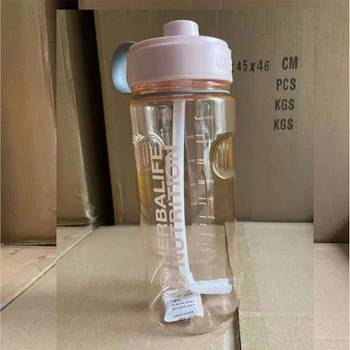 JOUDOO 1000ml Herbalife mitybos vandens butelis 24Fit Pieno Kokteilis Butelis šiaudų butelis sporto butelį plastiko Kosmoso Butelis Didmeninės