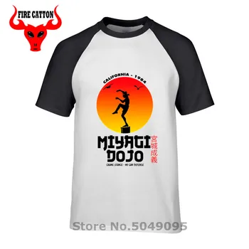 Japonija Kung fu Miyagi Dojo marškinėliai vyrams Kobra Ka karate kid T-shirt Dziudo marškinėlius mma Bonsai Medis Tee marškinėliai vasaros Derliaus jaukus tee