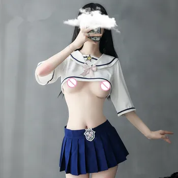 Japonų Stiliaus Studentų Mokyklos Vienodos Kawaii Mergaičių Sijonai Moteris Kolegijos JK Seksualus Sailor Šalies Anime Cosplay