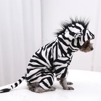 Juoda ir prancūzų buldogas šuniukas drabužius čihuahua pug šuo hoodie pet drabužiai žiemos paltai šunų drabužius karšto pardavimo dryžuotas zebras