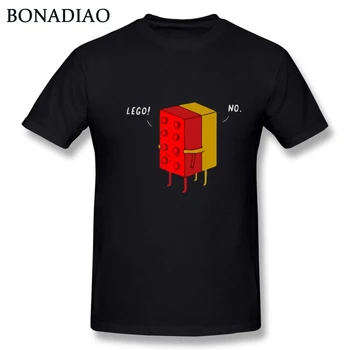 Juokinga LEGO Apkabinti Marškinėliai Berniukui Medvilnės trumpomis Rankovėmis 2018 Naują Atvykimo BONADIAO Dizaino T-shirt
