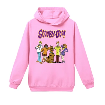 Juokingas Naujas Vaikų Drabužių Scooby Doo Kūdikių, Paauglių Palaidinukė Hoodies Berniukams, Mergaitėms, Vaikams Spausdinti Drabužius Ilgas Rankovėmis Viršūnes