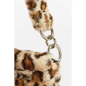 Kailio Maišelį gyvūnų spausdinti leopard krepšys moterims moteriški žieminiai šiltas crossbody krepšiai garsaus Prekės ženklo Didelės Talpos shoudler Sankabos 2019 naujas