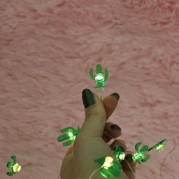 Kaktusas LED Varinės Vielos String Žibintai Vandeniui Atostogų apšvietimas, Fėja, Kalėdų Eglutė Vestuves Apdailos Šviesos