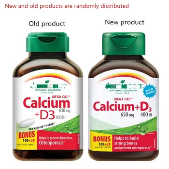 Kalcis + Vitaminas D3 Kompleksas Tablečių Kalcio Citratas Šeimos 120 Kalcio Papildų, 5 Sunkusis, Kalcio Šaltinių Gera Absorbcija
