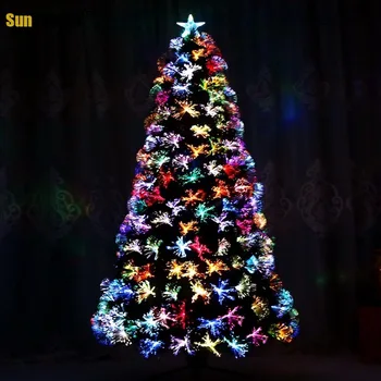 Kalėdų Dekoratyvinis Puošybos 1,8 m Kalėdų Medžio Paketo Spalvinga Pluošto, Medžio LED Šviesos Šifravimo Prabanga Kalėdų Eglutė
