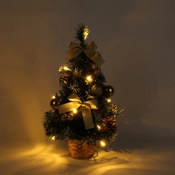 Kalėdų Vazoninių Augalų su LED Šviesos Eilutę Kalėdų Eglutė Namų Baras, Parduotuvė Dekoro Romantiška Kalėdos Prabangių Stalo Dekoras