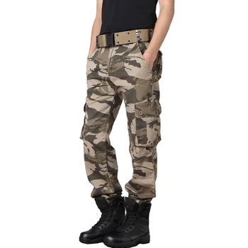 Karinės Camo Kelnės Vyrams Prarasti Medvilnės Kariuomenės Kelnės Atsitiktinis Hip-Hop Krovinių Kamufliažinės Kelnės Vyrams Pantalon Camuflaje