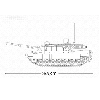 Karinės serijos II Pasaulinio Karo vokiečių 2-in-1 Leopard 2A4 A5 pagrindinis tankas 