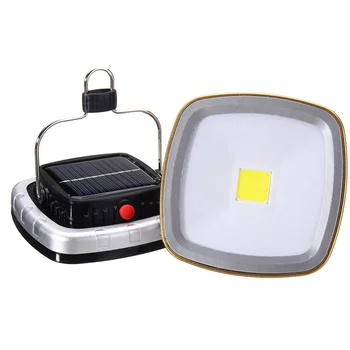 Karšto naujas LED Kempingo Žibintas Saulės USB Įkrovimo Palapinė Lempos Avarinės Šviesos Lauko Pėsčiųjų Sodas