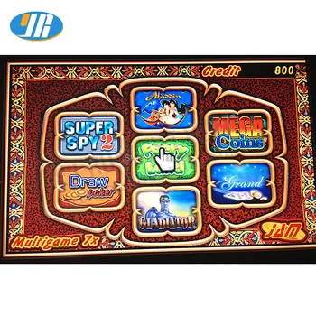 Kazino Multigame 7X valdybos kazino žaidimas pcb Raudona laiko Tarpsnių Žaidimo Lentos 7 in 1 pokerio žaidimus su 36 pin laidai lošimo Mašina