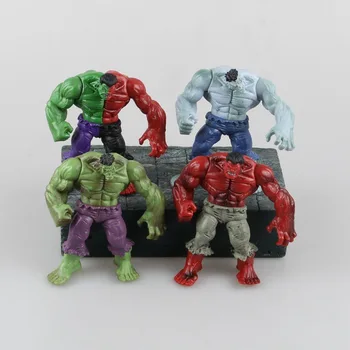Keršytojas 2 Hulk junginys raudona mėlyna žalia PVC MODELIS veiksmų skaičius, Žaislai 4pec/set
