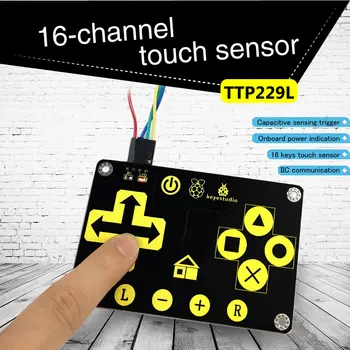 Keyestudio TTP229L 16-raktas Touch Klaviatūra Sensor Shield Valdybos Capacitive už Arduino Uno R3