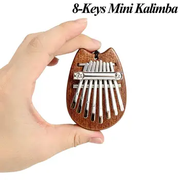 Kietojo Mbira 8 Raktai Kalimba Mini Nešiojamieji Nykščio Fortepijonas Kalimba Nykščio Fortepijonas Medienos Dovana Afrikos Muzikos Instrumentai Muzikos Muzikantas