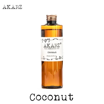 Kokoso riešutų eterinis aliejus AKARZ Top Brand kūno, veido odos priežiūros spa pranešimą kvepalų lempos Aromaterapija kokosų aliejus