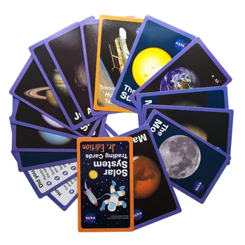 Kosminė Saulės Sistemos Žvaigždė Anglų Kalbos Žodis Kortelės Montessori Anksti Švietimo Žaislai, Vaikų Žaidimo Kišenėje Kortelės Vaikai Flash Kortelės