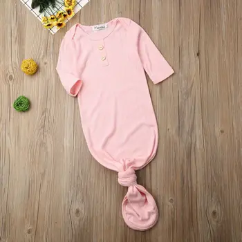 Kūdikiui Baby Girl Berniukas Medvilnės Suvystyti Antklodė Wrap miegmaišis Kūdikiui Footies 0-6M