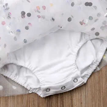 Kūdikiui Baby Girl Polka Dot Romper Drabužius Bodysuit Playsuit Jumpsuit Suknelė Mados China Tiulio Tutu Romper Aprangos Komplektus