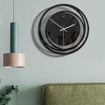 Kūrybos Namų Kambarį Dekoruoti Akrilo Sieninis Laikrodis Sprogimo Modeliai Minimalistinio Šiaurės Stiliaus Skaidrūs Laikrodis