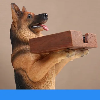 Kūrybos dervos vilkas šuns skulptūra verslo Kortelės, Saugyklos Savininkas Mielas gyvūnų, šunų būsto Apstatymo, Namų Saugojimas Dekoratyvinis
