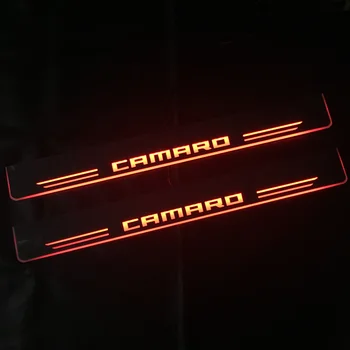 LED Durų Slenksčio Šviesos Chevrolet Camaro 2011 2012-2017 m. 2018 m. 2019 M. 2020 M. Automobilių Kelias Nusitrinti Plokštė Šviesos Durų Juda Sveiki, Lempos