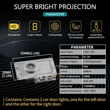 LED automobilio duris žibintai sveiki lempa, lazerinius projektorius, šviesos mandagumo logotipas žemės projekcija Luces Mercedes AMG W210 E220 E200