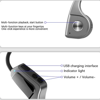 LIGE Ausinės Stereo Laidumo Ausinės Bluetooth, Belaidės Ausinės, Sporto Vandeniui Ausines Xiaomi 