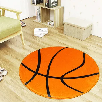 LISM kambarį apdaila su apvalus kilimas futbolo kilimas vaikų kambario, miegamojo krepšinio kilimas šiuolaikinės kilimėlis
