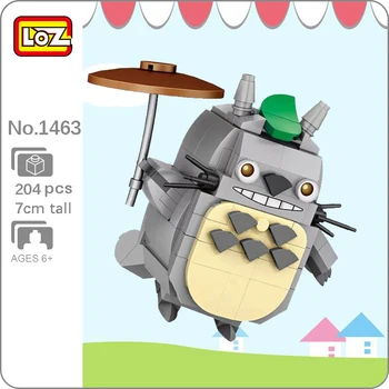 LOZ 1463 Anime Mano Kaimynas Totoro Katė Gyvūnų Augintinių Skėtis 3D Modelį 