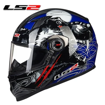 LS2 FF358 Visą Veidą Motociklo Šalmas Casco Moto Vyras Moteris Šalmas Nuimamas Objektyvo capacete ls2 Multi-colored