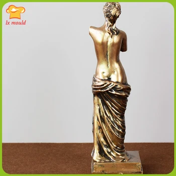 LXYY PELĖSIŲ naujas skaldytų ranką Venera silikono formos statula gipso dervos pav apdaila, muilo, žvakių liejimo