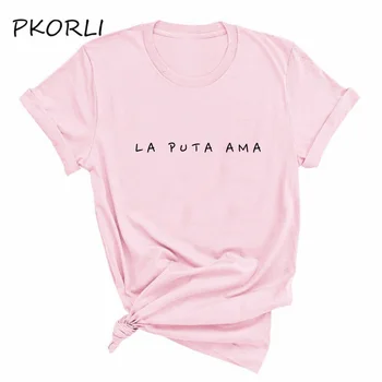 La Casa De Papel LA PUTA AMA Nairobis Įkvėptas Ekologiškų Feminizmo T-Shirt Moterims, Mergina Galia Pinigus Heist Tee Nairobis Marškinėliai
