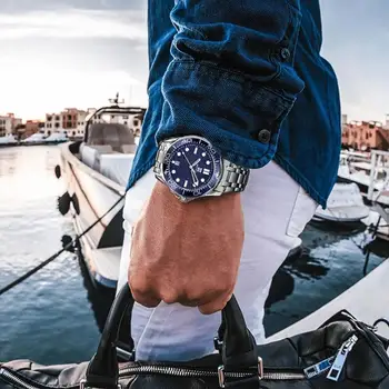 Laikrodžiai Mens 2020 Šiuolaikinės Tamsiai Mėlyna Mėlyna Top Brand BEN NEVIS Sporto Atsitiktinis Vandeniui Kvarco Riešo Žiūrėti Nerūdijančio Plieno Juosta