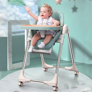 Lankstymo Kūdikis, Aukšta Kėdutė Vaikiška Šėrimo Kėdė Nešiojamų Kūdikių Maitinimo Kėdutė Vaikams Highchair Vaikams Booster Seat, Valgomasis, 0~3 Y