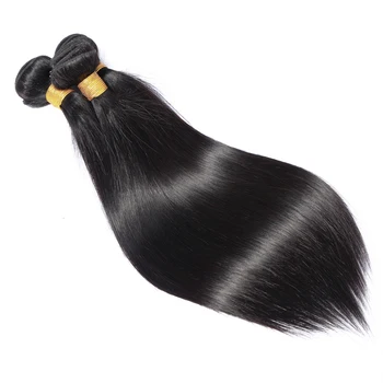 Lanqi tiesūs plaukai ryšulius su uždarymo žmogaus plaukų pynimas 2 4 ryšulius su uždarymo Peru plaukų ryšulius su uždarymo ne remy