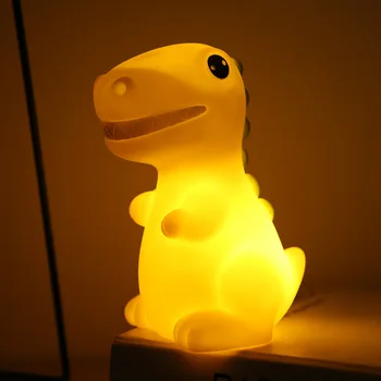 Led Vaikų Nakties Šviesos Animacinių filmų Dinozaurų Stalo Lempa Minkštas Mielas Namų Vaikas Miegamojo Puošmena Lempos Kalėdų Dovana Žaislai